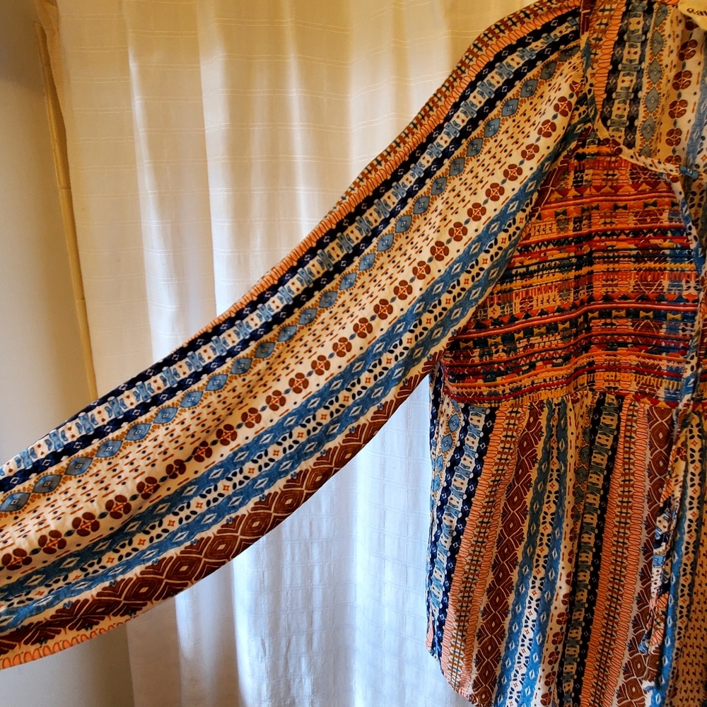 Savanna Jane XL Colorful Patterned Pleasant Blouse, Good Condition - Picture 7 of 7